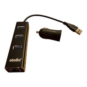 USB C to Ethernet Adapter 3-Port USB 3.0 Hub - 1000Mbps Gigabit RJ45 LAN Port